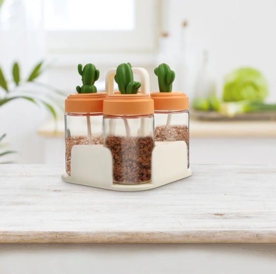 Kitchen Seasoning Jar Salt Shaker Portable Seasoning Bottle - Image 3