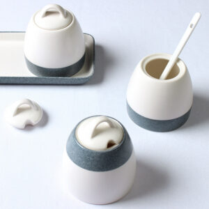 Ceramic Seasoning Pot Set Seasoning Bottle Countertop Chili Vinegar Soy Sauce Seasoning Pot
