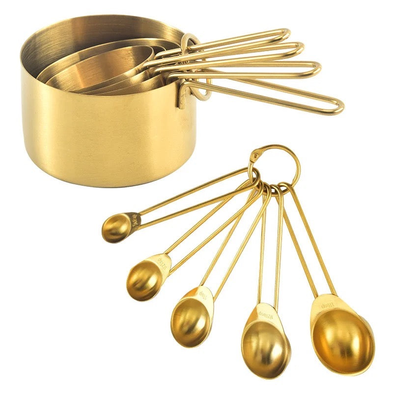 Gold Kitchen Accessories - Set of 4 Measuring Cups - Image 5