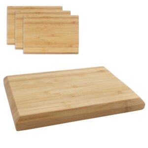Bamboo Cutting Board with Chamfered Edge - 7.9" x 5.5" x 0.75"