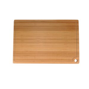 Grooved Bamboo Cutting Board with Hanging Hole Choice - 17.25"x11.75"x0.75"