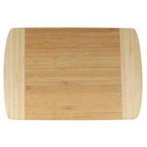 Small Two-Tone Bamboo Cutting Board 12" x 8" x 0.75"