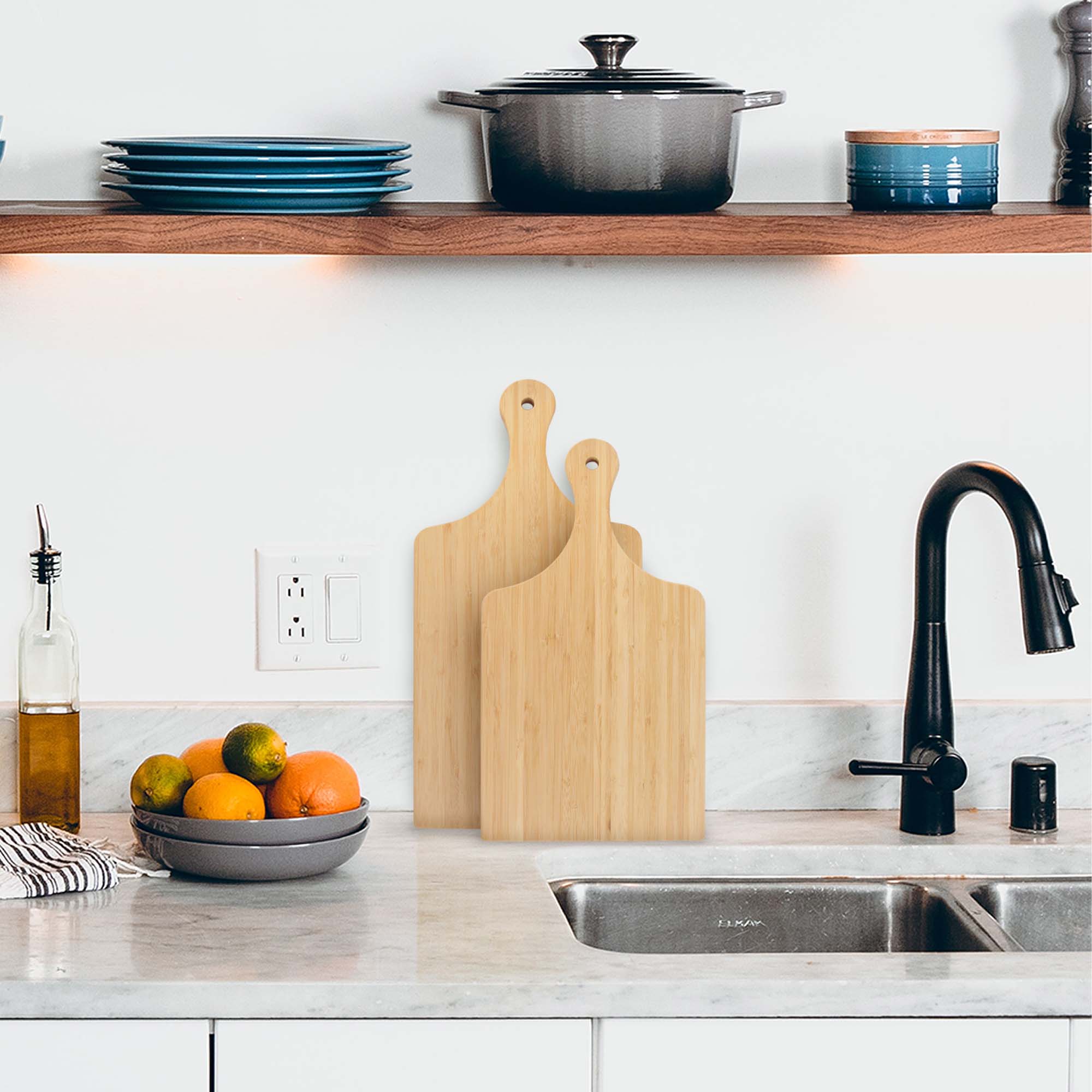 Paddle Bamboo Cutting Boards w/ Hanging Hole - Image 7