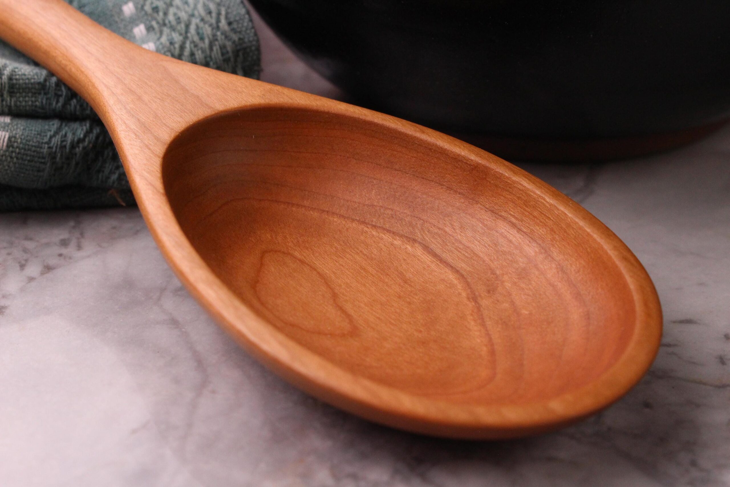 Handmade heirloom quality wooden stirring and mixing spoon hand hand-carved from Cherry wood, Maple wood, and Walnut wood. - Image 7