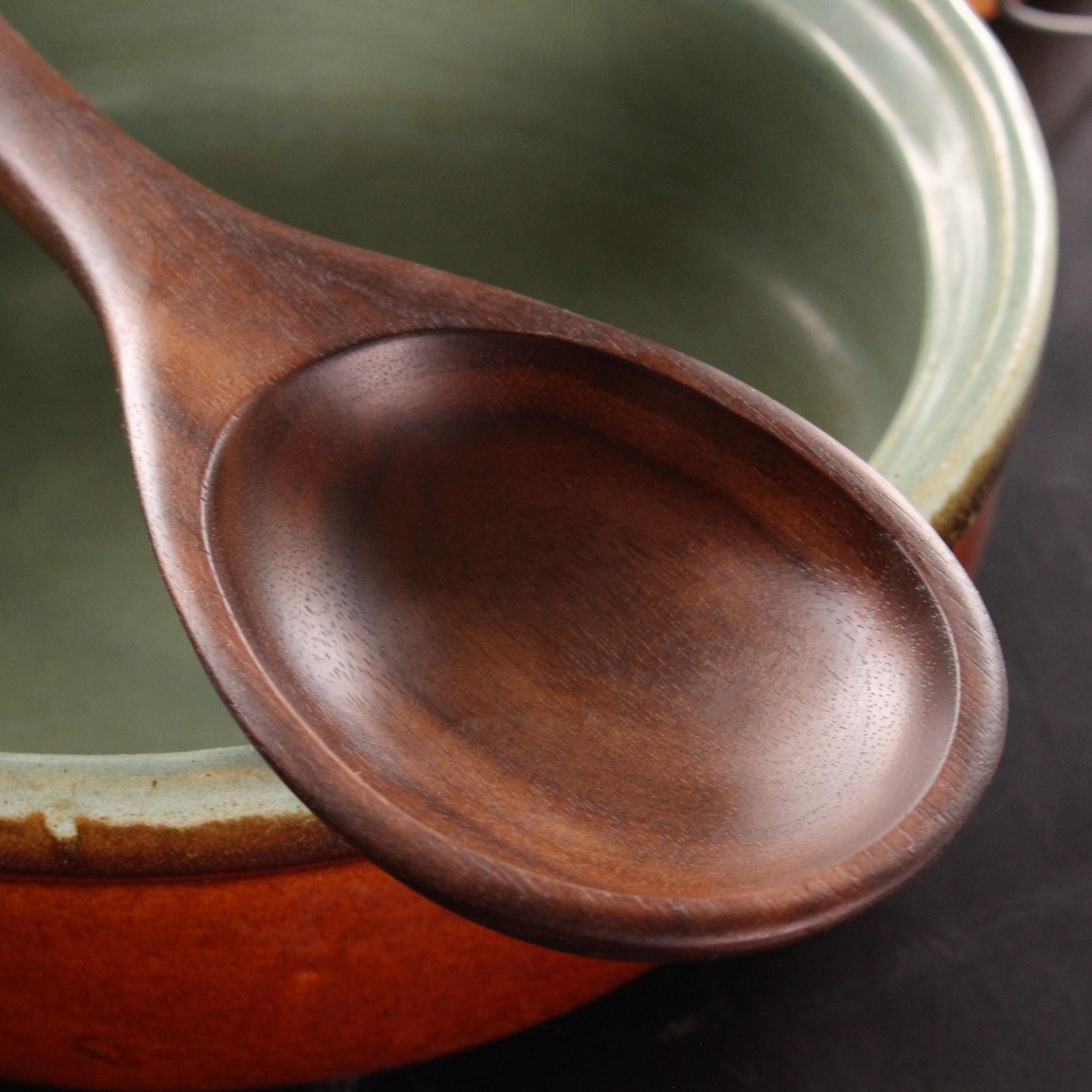 Handmade heirloom quality wooden stirring and mixing spoon hand hand-carved from Cherry wood, Maple wood, and Walnut wood. - Image 10