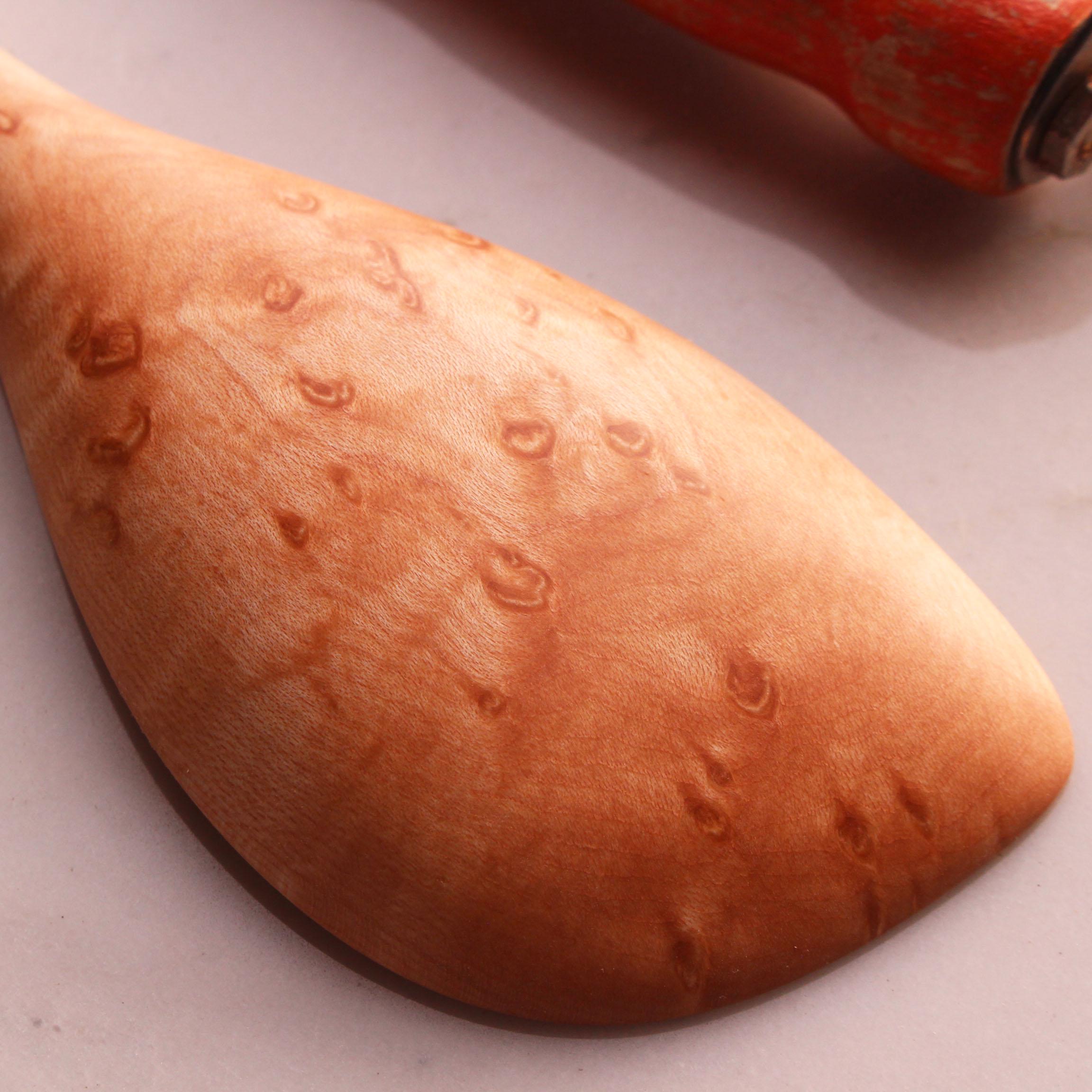 Handmade wooden spatula spoon carved from Cherry, Walnut, Maple, or Bird's Eye Maple - Image 6