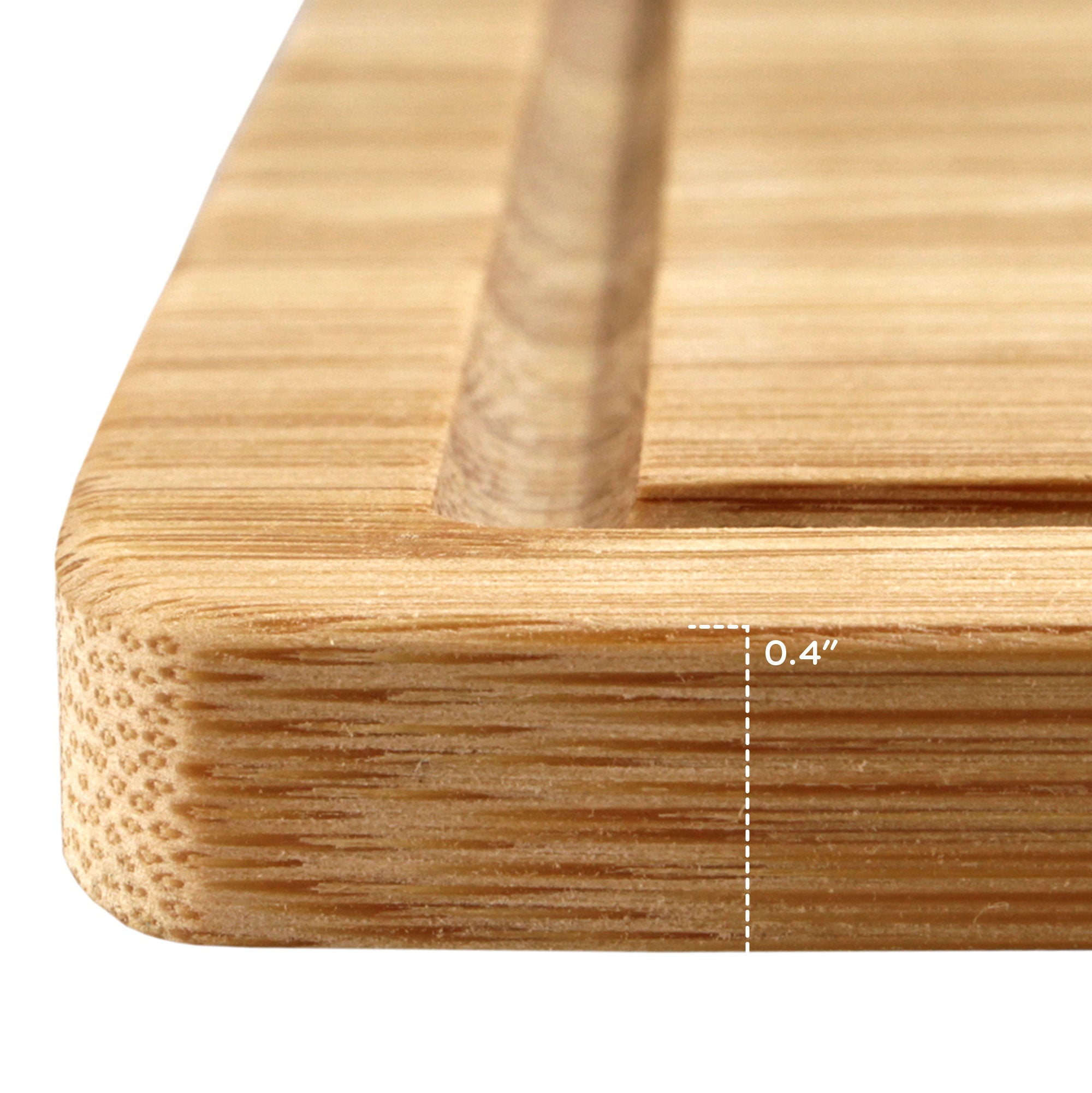 Flat Grooved Thin Bamboo Cutting Board 13" x 9" x 0.4" - Image 6